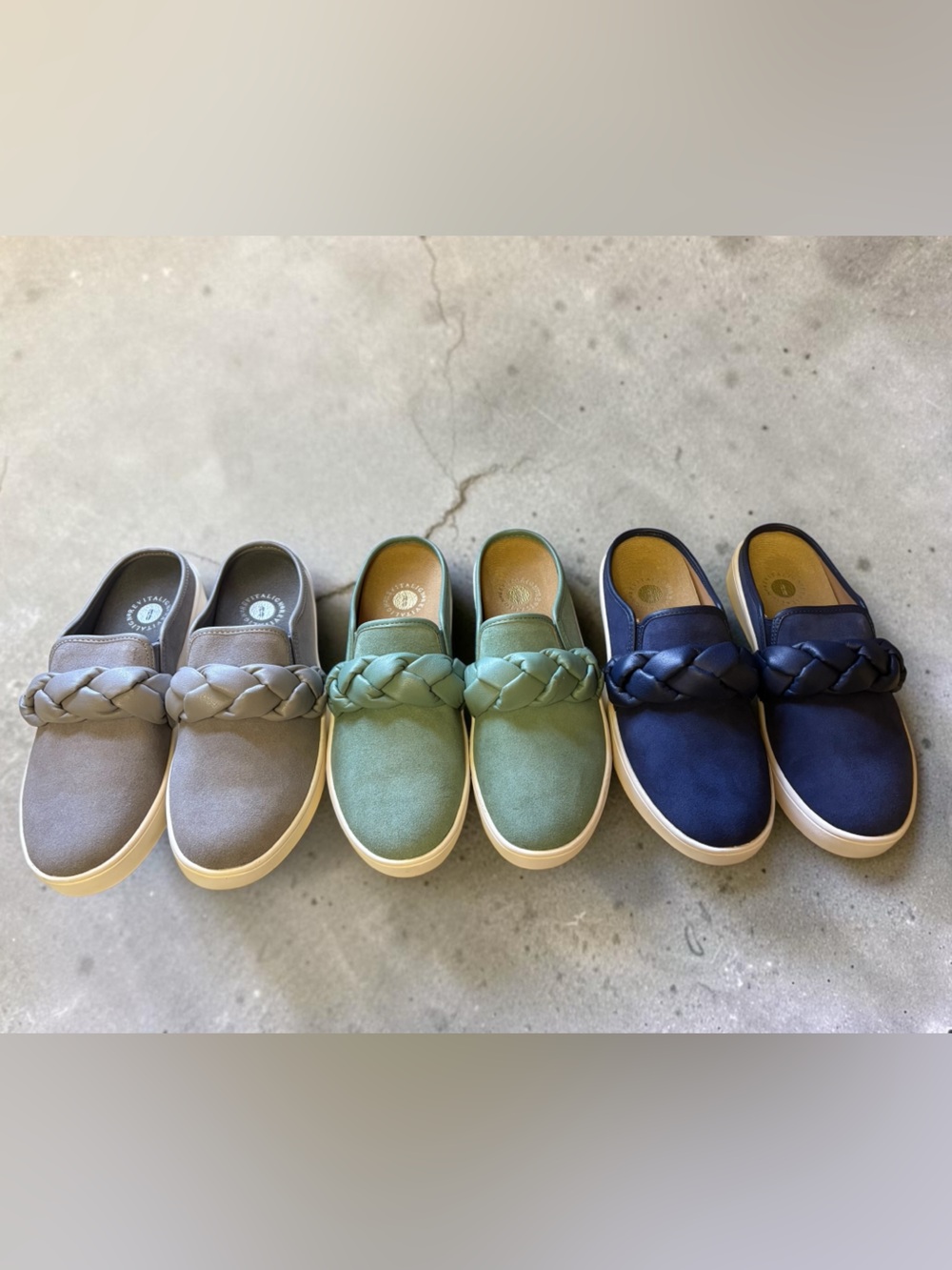 Revitalign Barbados Hanna Braid Suede Clog Mule Lot 3 Colors Size 8